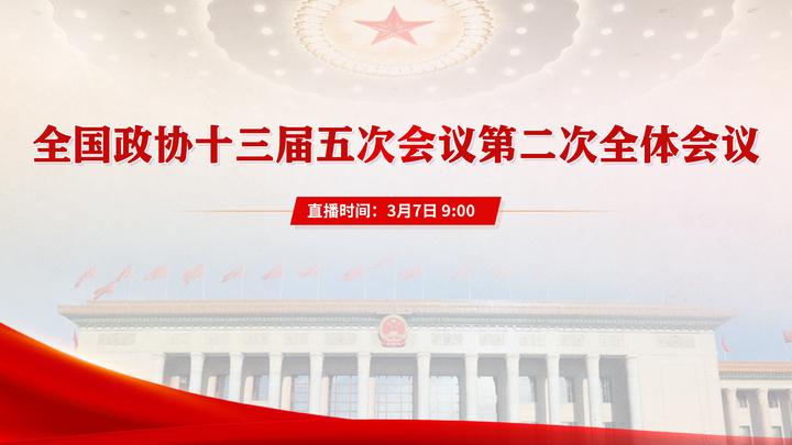 全國政協(xié)十三屆五次會議第二次全體會議